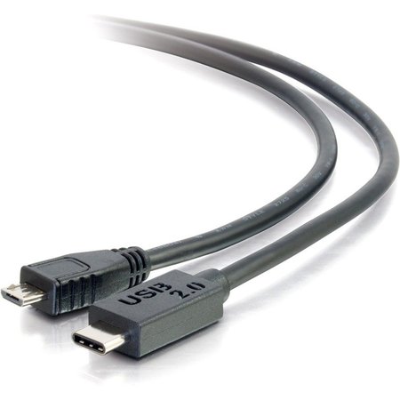 C2G 12Ft Usb 2.0 Usb-C To Usb Micro-B Cable M/M - Black 28853